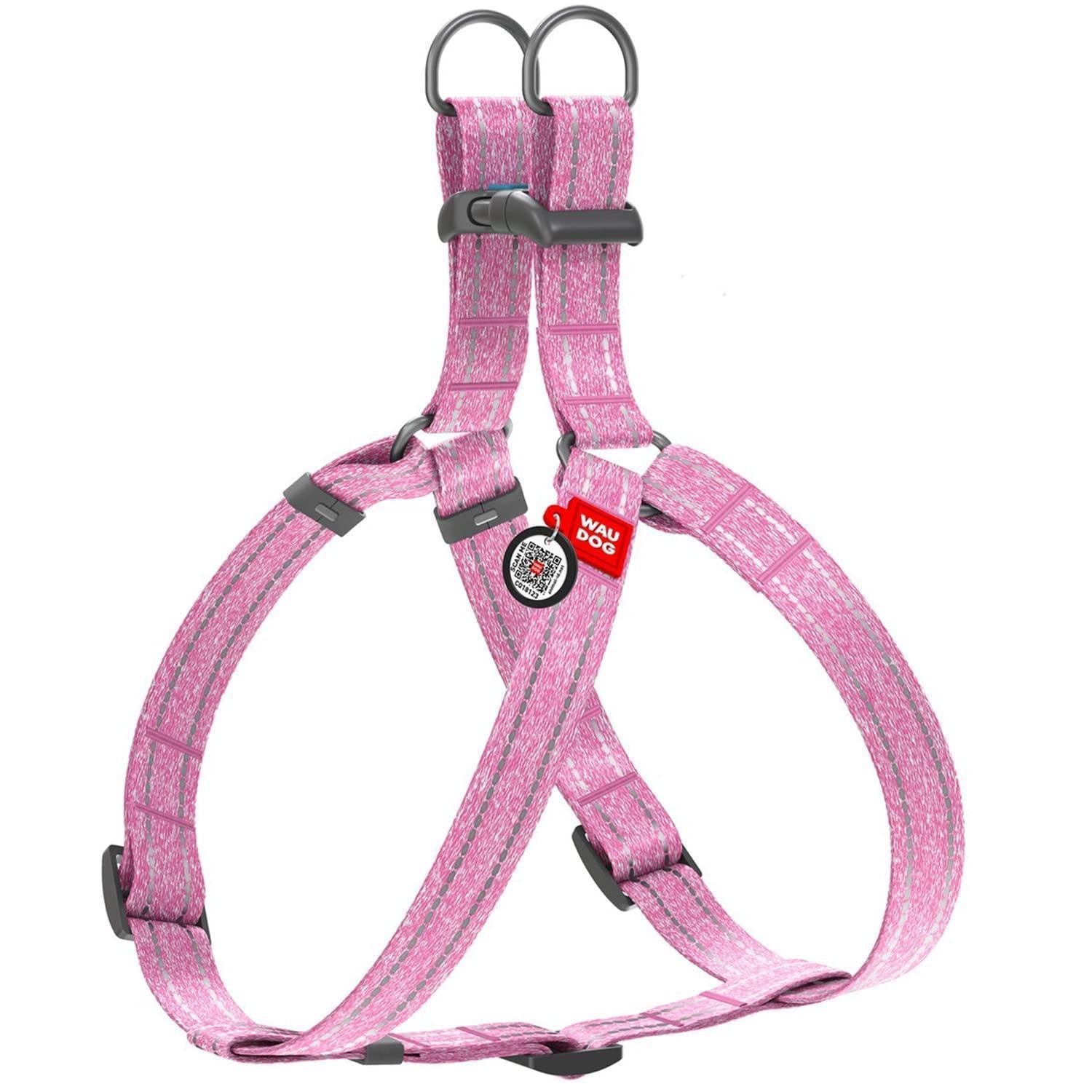 Pink Cotton Dog Harness Eco Friendly Dog Harness for Small Dogs