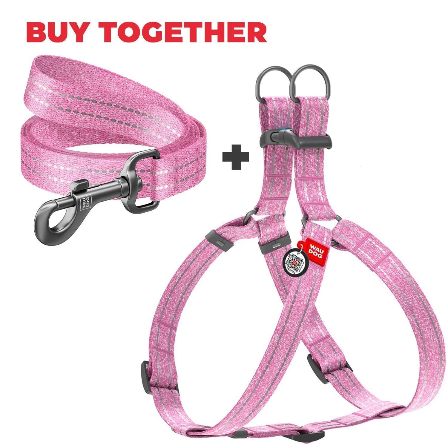 Pink Cotton Dog Harness Eco Friendly Dog Harness for Small Dogs