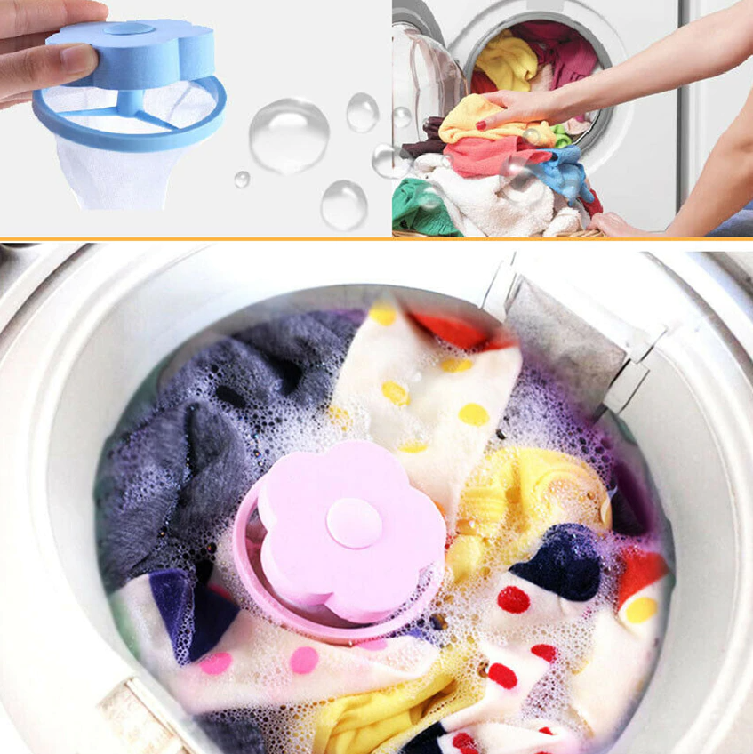 2 Pcs Reusable Laundry Fur Catcher