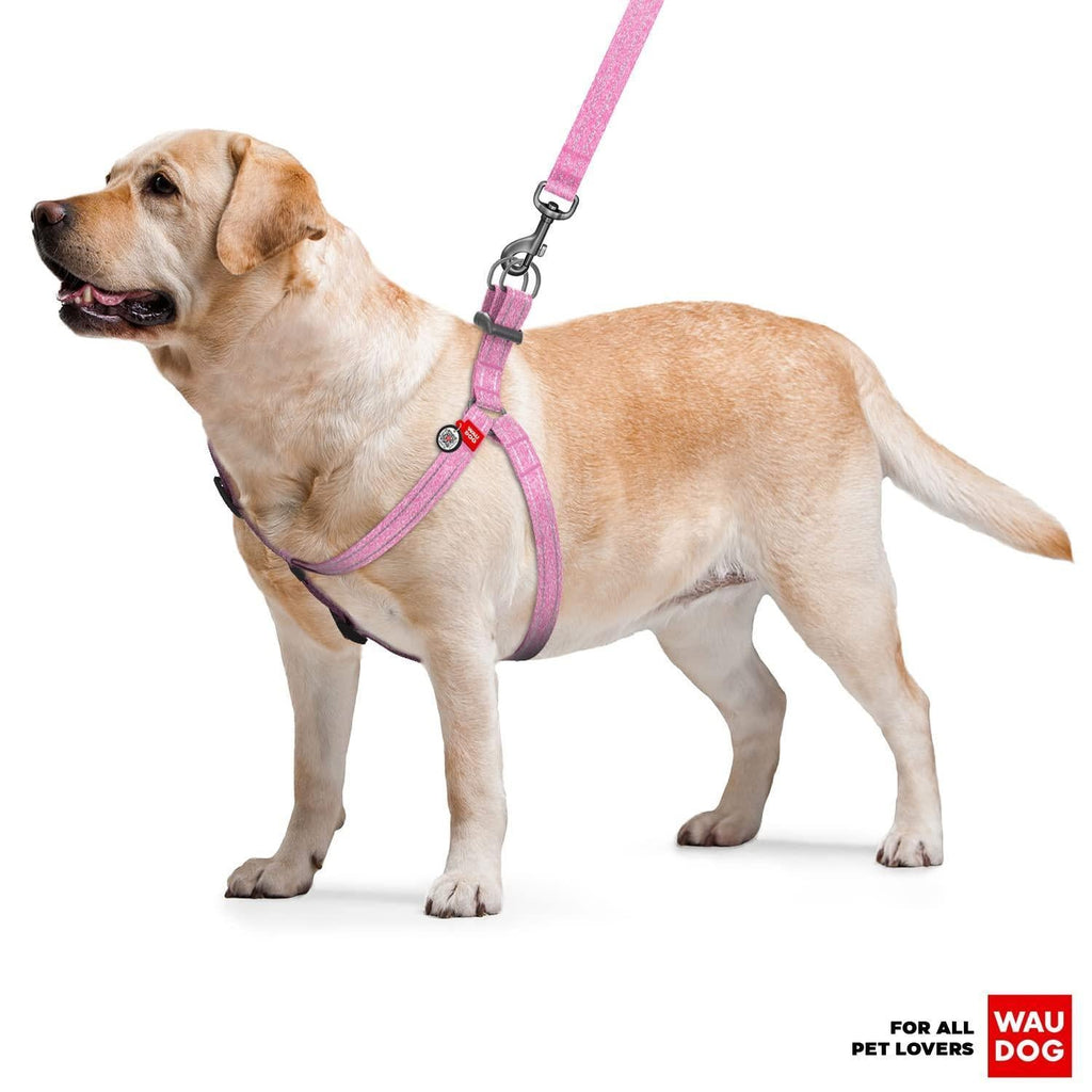 Pink Cotton Dog Harness Eco Friendly Dog Harness for Small Dogs